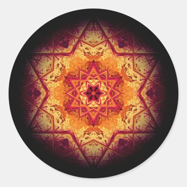 Devil's marble - patterns classic round sticker (Front)