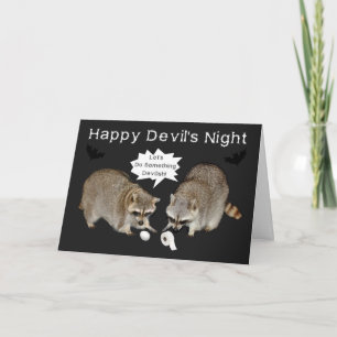 Devil's Night Greeting Card