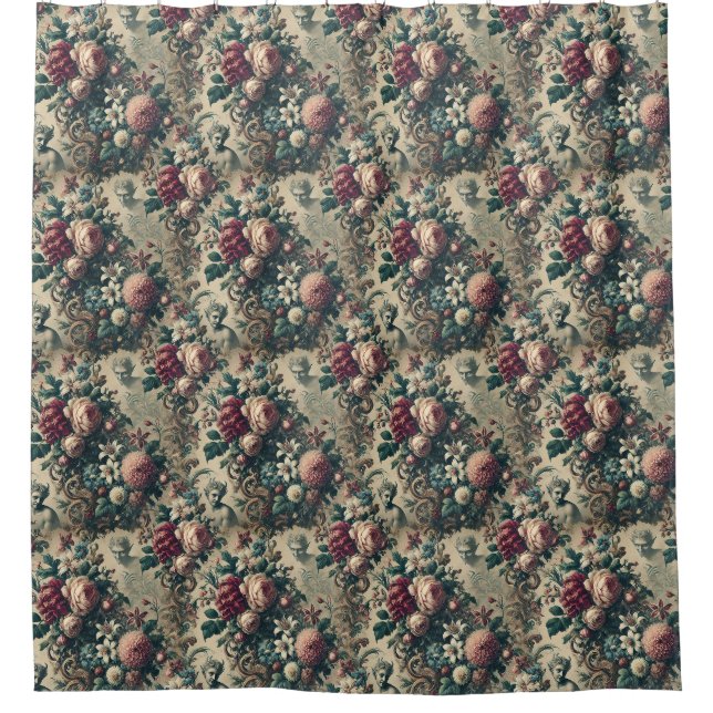 Devils of Dandy – Gothic Victorian Shower Curtain (Front)