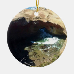 Devil's Punchbowl, Oregon Coast Ceramic Tree Decoration