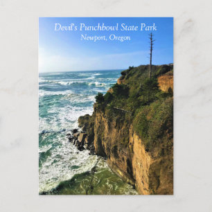 Devil's Punchbowl State Park, Newport, Oregon Post Postcard