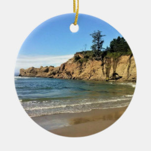 Devil's Punchbowl State Park, OR Ceramic Tree Decoration