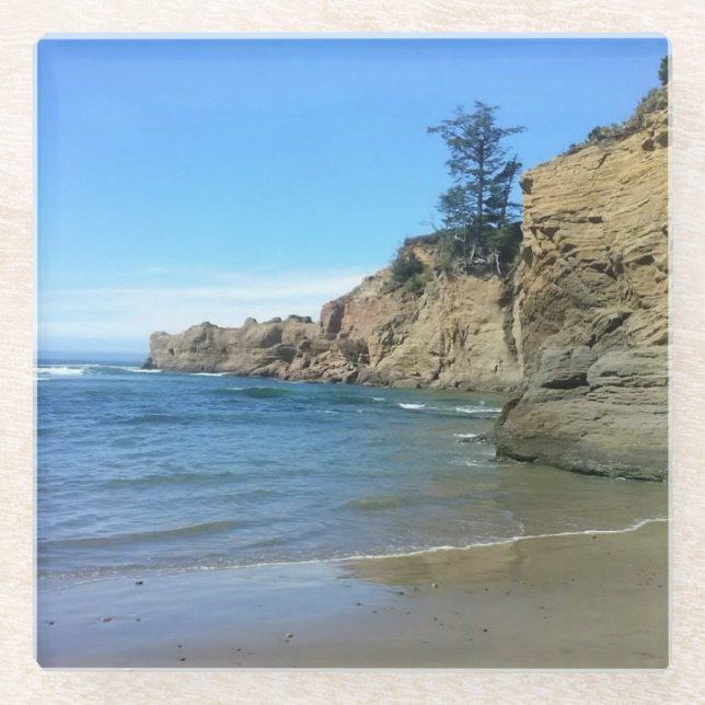 Devil's Punchbowl State Park, OR Glass Coaster (Front)