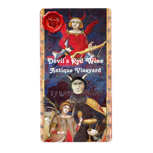 DEVIL'S RED WINE WAX SEAL/ANTIQUE TAROTS (Front)