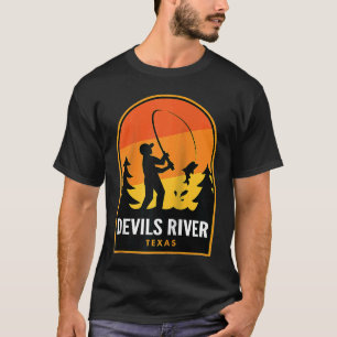 Devils River Texas Fishing Raglan T-Shirt