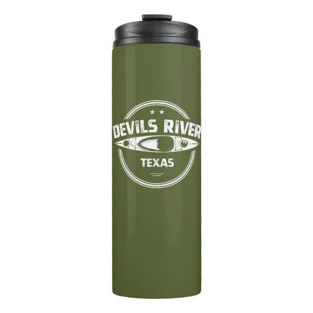 Devils River Texas Kayaking Thermal Tumbler (Front)