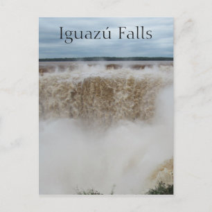 devils throat iguazu falls postcard