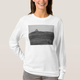 Devil's Tower 2 Miles Distant with Ranch in the T-Shirt