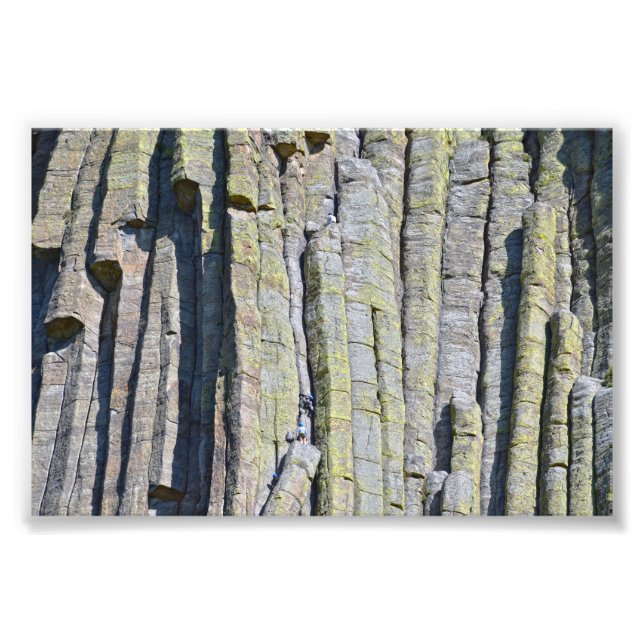Devils Tower Climbers Photo Print (Front)