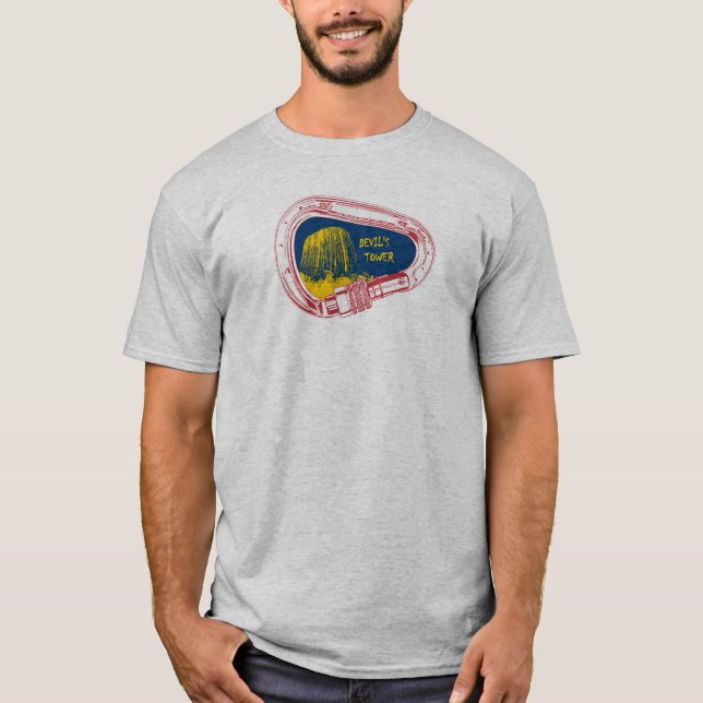 Devil's Tower Climbing Carabiner T-Shirt (Front)