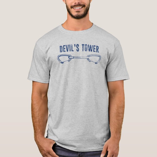Devil's Tower Climbing Quickdraw T-Shirt (Front)