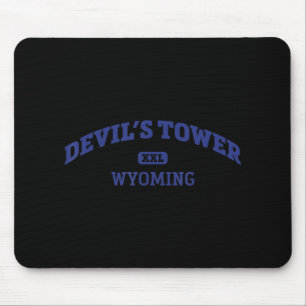 Devil's Tower College Style Rock Climbing Area Des Mouse Mat