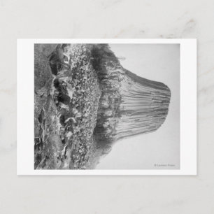 Devil's Tower from the West with Fallen Postcard