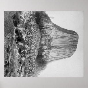 Devil's Tower from the West with Fallen Poster