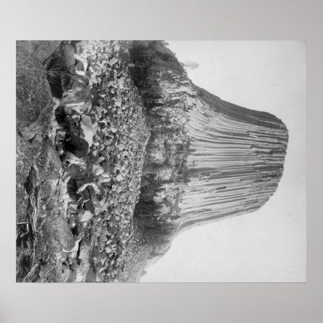 Devil's Tower from the West with Fallen Poster (Front)