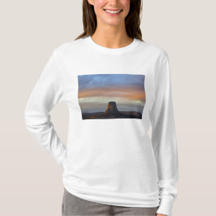 Devils Tower National Monument, Storm at Sunset T-Shirt