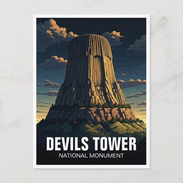 Devils Tower National Monument Travel Wyoming Postcard (Front)