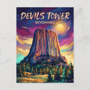 Devils Tower National Monument USA Postcard