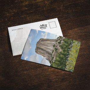 Devils Tower National Monument Watercolor Invitation