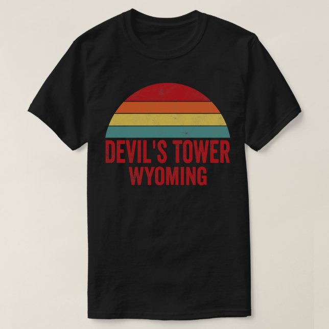 Devils Tower National Monument Wyoming T-Shirt (Design Front)