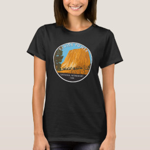 Devils Tower National Monument Wyoming Vintage T-S T-Shirt