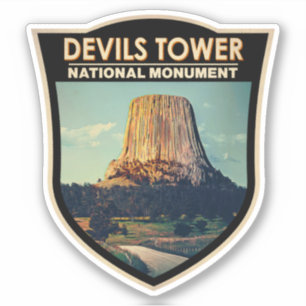 Devils Tower National Monument Wyoming Watercolor