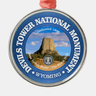 Devils Tower (NM) Metal Tree Decoration