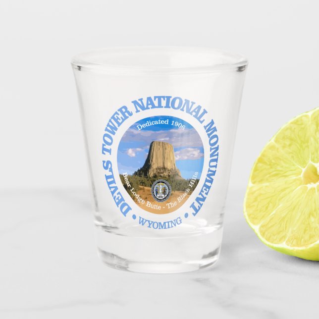 Devils Tower (NM) Shot Glass (Front)
