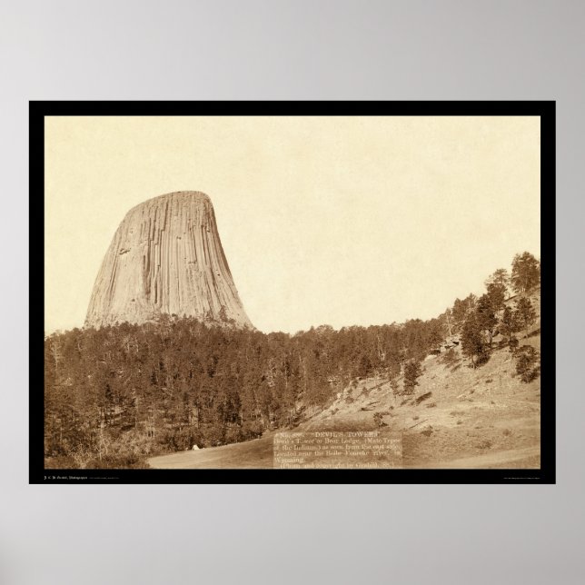 Devil's Tower or Bear Lodge WY 1888 Poster (Front)