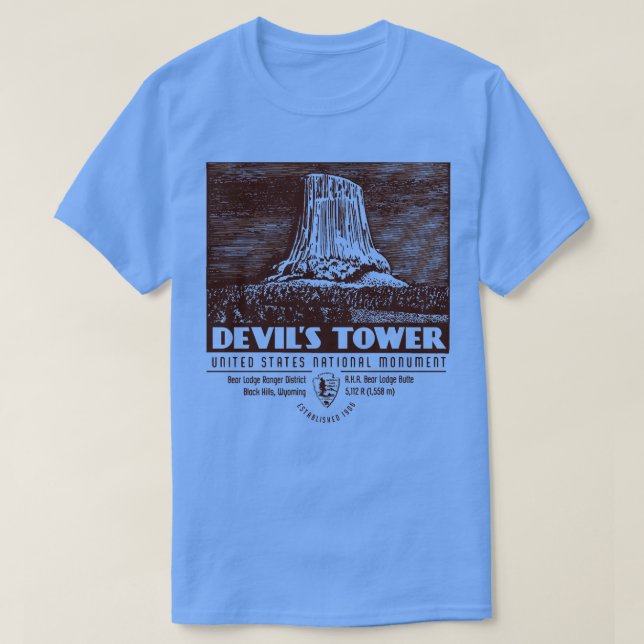 Devils Tower T-Shirt (Design Front)