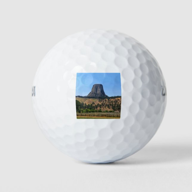 Devils Tower Waterbottle Golf Balls (Front)