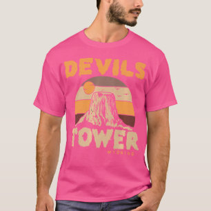 Devil'S Tower Wyoming Hiking Camping Mountains T-Shirt