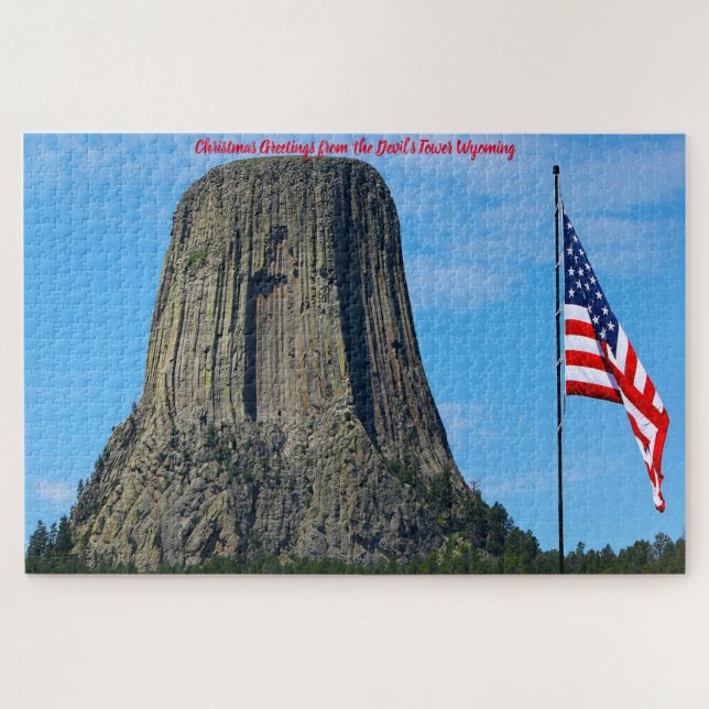 Devil's Tower Wyoming. Jigsaw Puzzle (Horizontal)