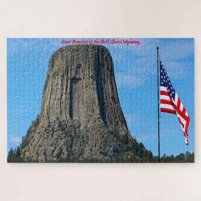 Devil's Tower Wyoming. Jigsaw Puzzle (Horizontal)