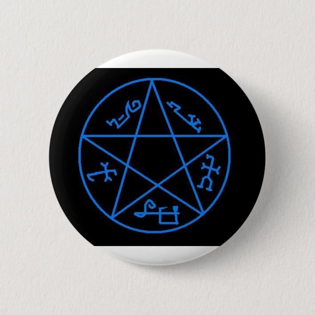 Devil's Trap 6 Cm Round Badge (Front)