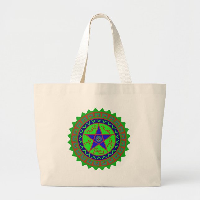 Devil's Trap Large Tote Bag (Front)