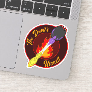 Devil's Utensil - Satanic Nonbinary Spork Doodle