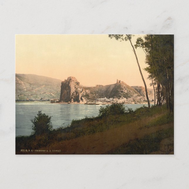 Devin and the Danube, Slovakia Postcard (Front)