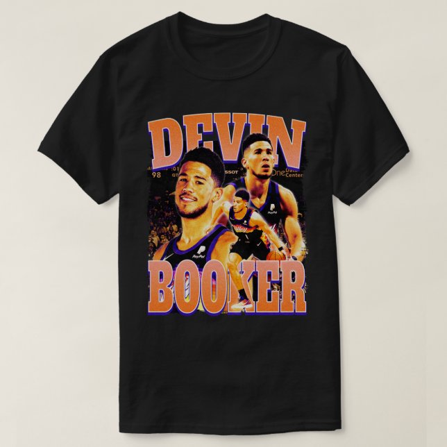 Devin Booker Vintage Style T-Shirt (Design Front)