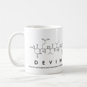 Devin peptide name mug