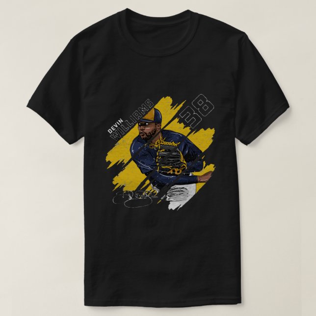 Devin Williams Stripes T-Shirt (Design Front)