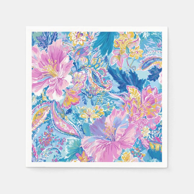 Devina Lily - Anenome Collette Party Plates Napkin (Front)