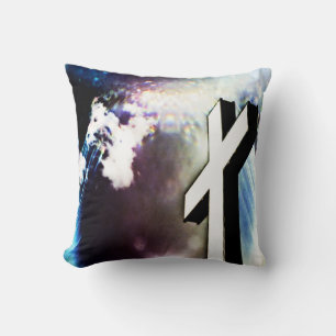 Devine Cross  Throw Pillow