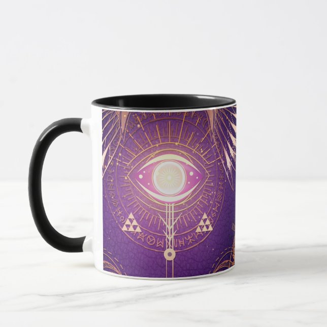 Devine Dark Mystical Arcane Eye of Eternity Mug (Left)