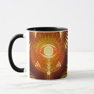 Devine Dark Mystical Arcane Eye of Eternity Red