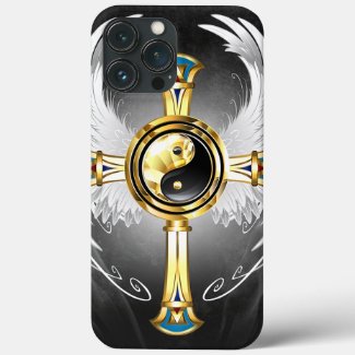 Devine Egyptian Gold Yin Yang Symbol