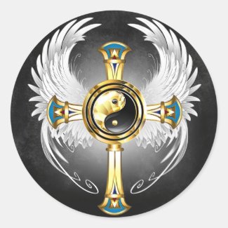 Devine Egyptian Gold Yin Yang Symbol