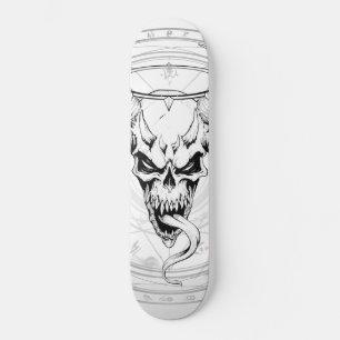 Devine Skull of Death (White) Skateboard