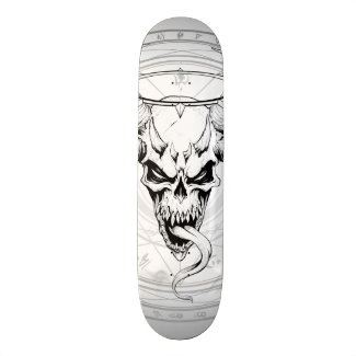 Devine Skull of Death (White) Skateboard