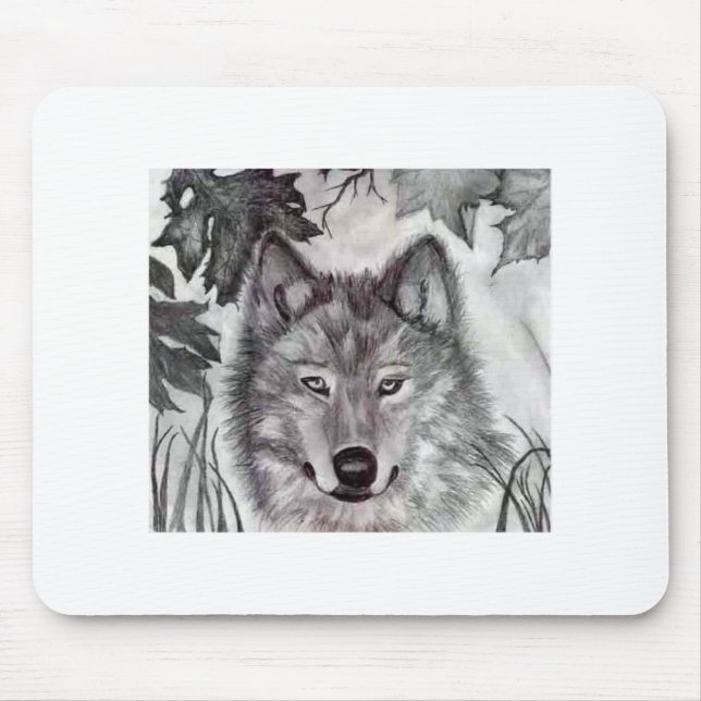 Devin's Wolf Mouse Mat (Front)
